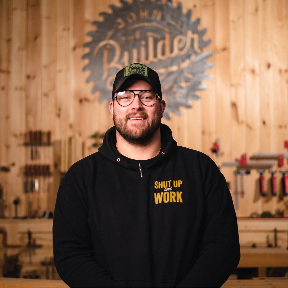 John Malecki in the shop - Shut Up and Work
